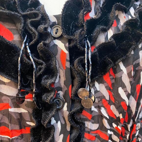 vintage embellished  fall top - Picture 3 of 4